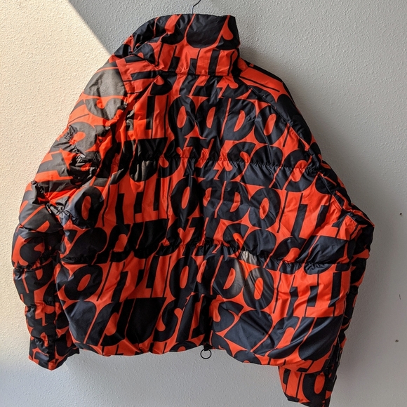 nike orange puffer jacket